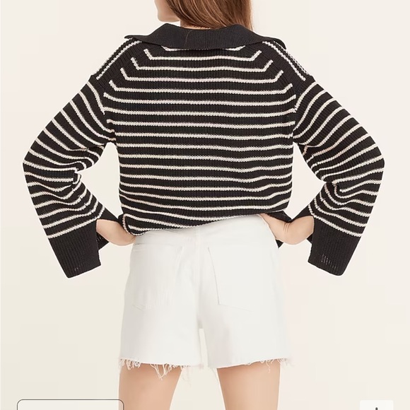 J. Crew High Rise Denim Short White 4” Size 33 BF382 NEW - Picture 4 of 10